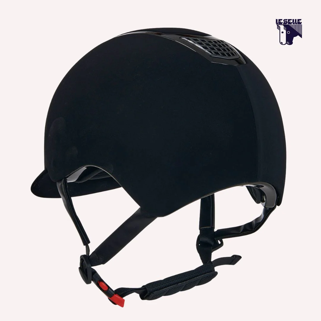 CAP EQUESTRO ECLIPSE PLAIN VELVET - NERO - immagine 3