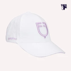 EQUESTRO CAP BIANCO E LILLA