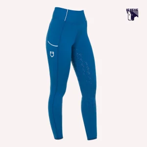 LEGGINGS EQUESTRO - BLUE CORAL