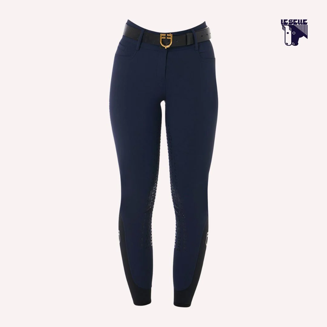 PANTALONI EQUESTRO VITA ALTA -BLU - immagine 2