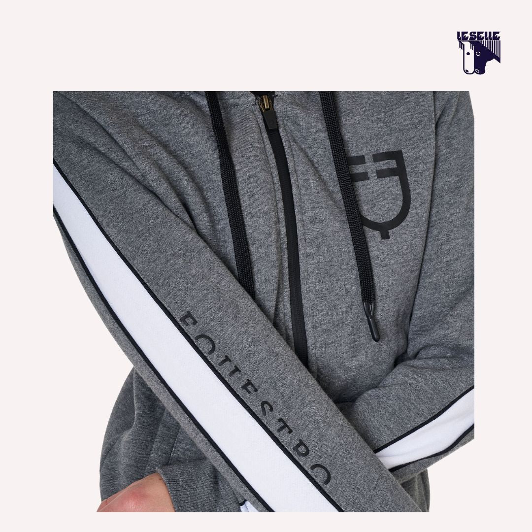 FELPA EQUESTRO CLASSIC - GRIGIO MELANGE - immagine 4