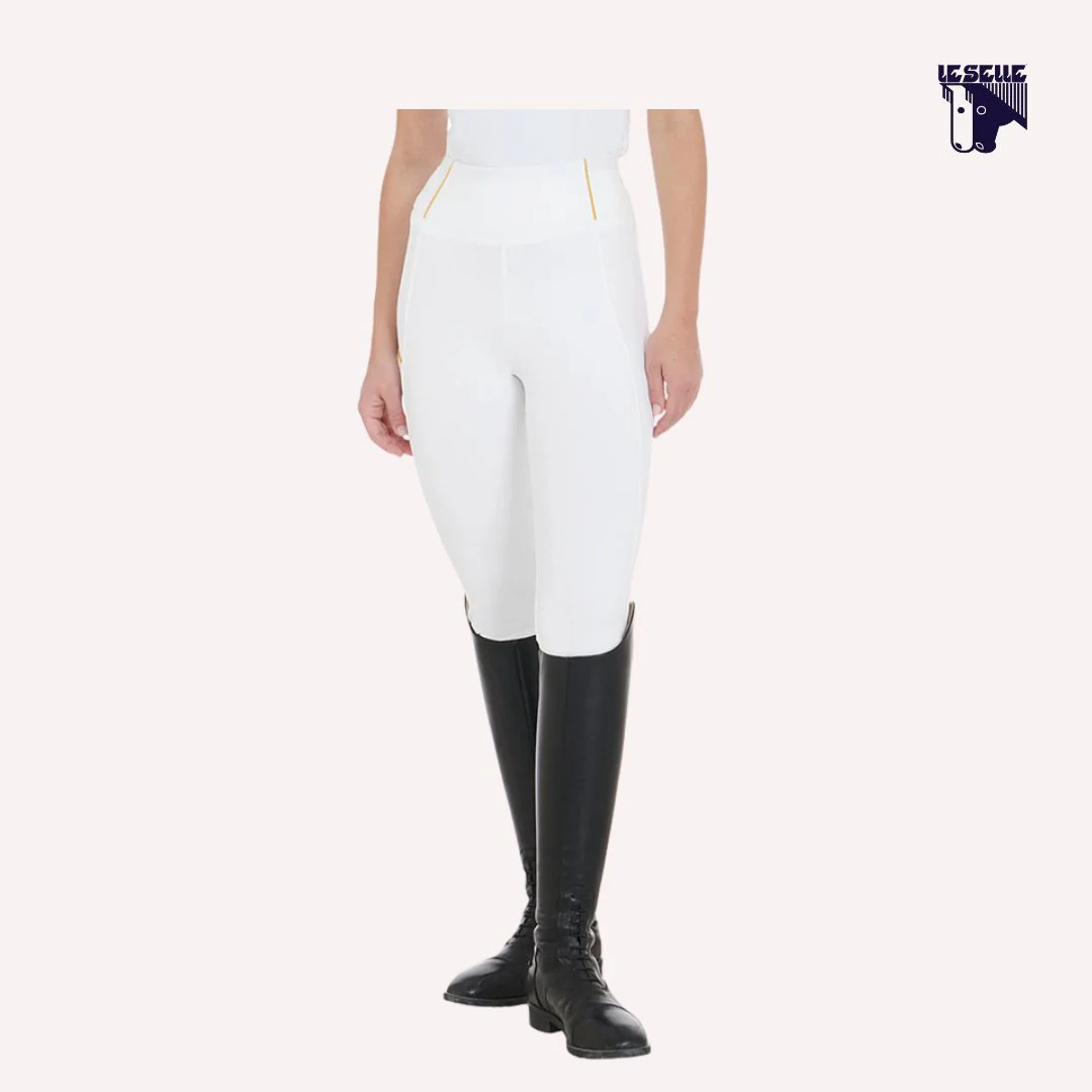 LEGGINGS INVERNALI EQUESTRO - BIANCO - immagine 4