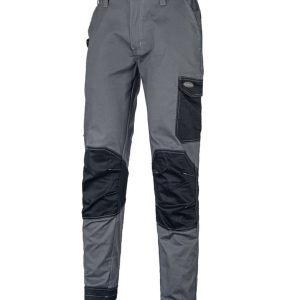 Pantalone stretch invernale rinforzato grigio / nero