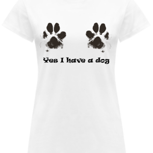 T-Shirt da donna “Si, ho un cane”