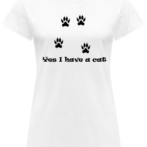 T-Shirt da donna “Si, ho un gatto”