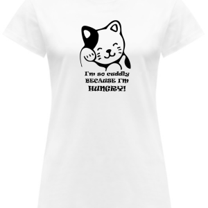 T-Shirt da donna divertente “Gatto” scritta inglese