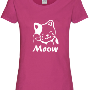 T-Shirt simpatica da donna “Meow”