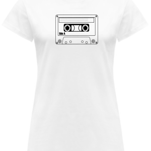 T-Shirt simpatica da donna “Musicassetta anni ’80”