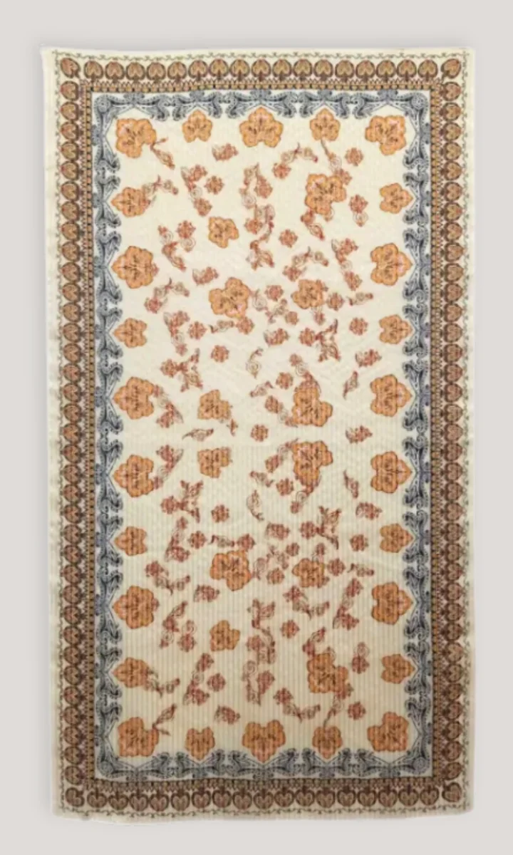 Foulard seta donna a fantasia rettangolare con borsa regalo