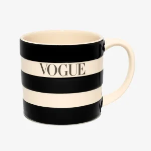 VOGUE Mug Striped Black