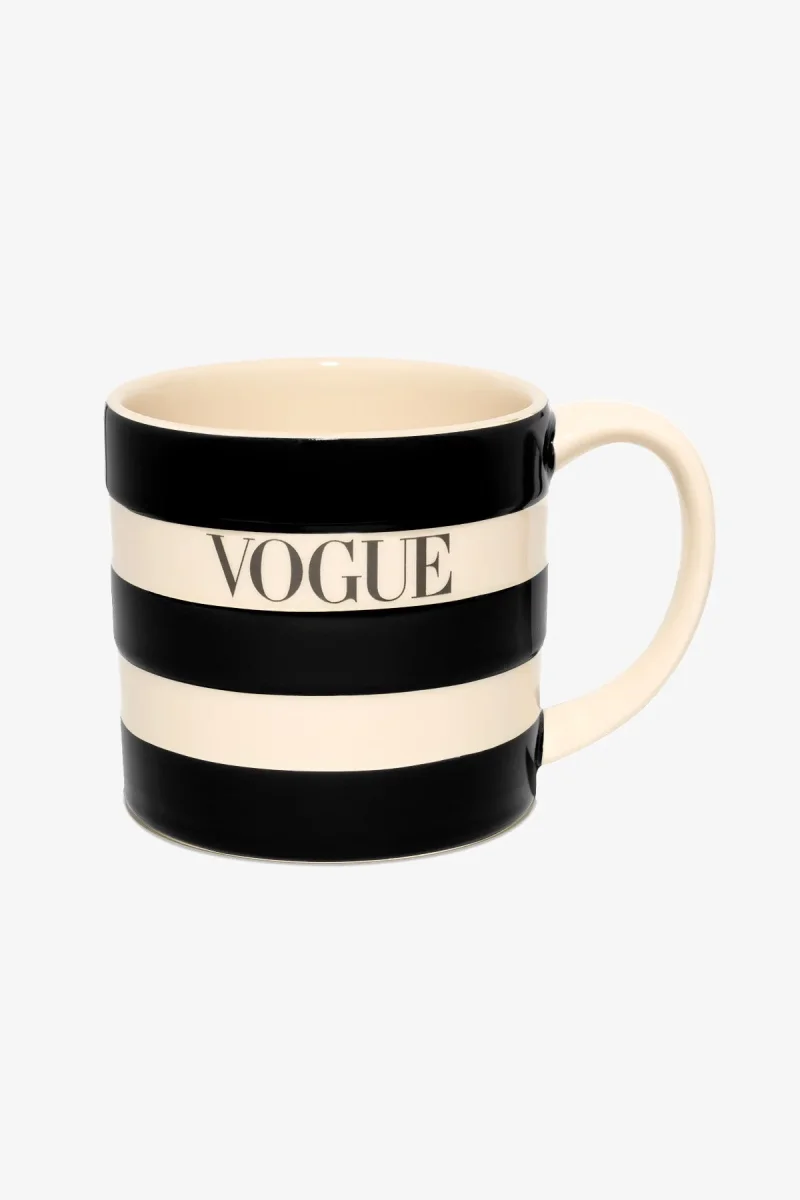VOGUE Mug Striped Black