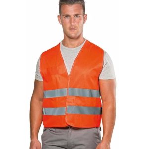 Gilet alta visibilità chiusura centrale