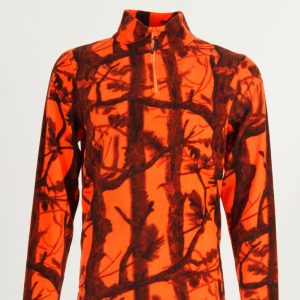 Maglia in caldo micropile antipilling RS Hunting J640 bosco fluo