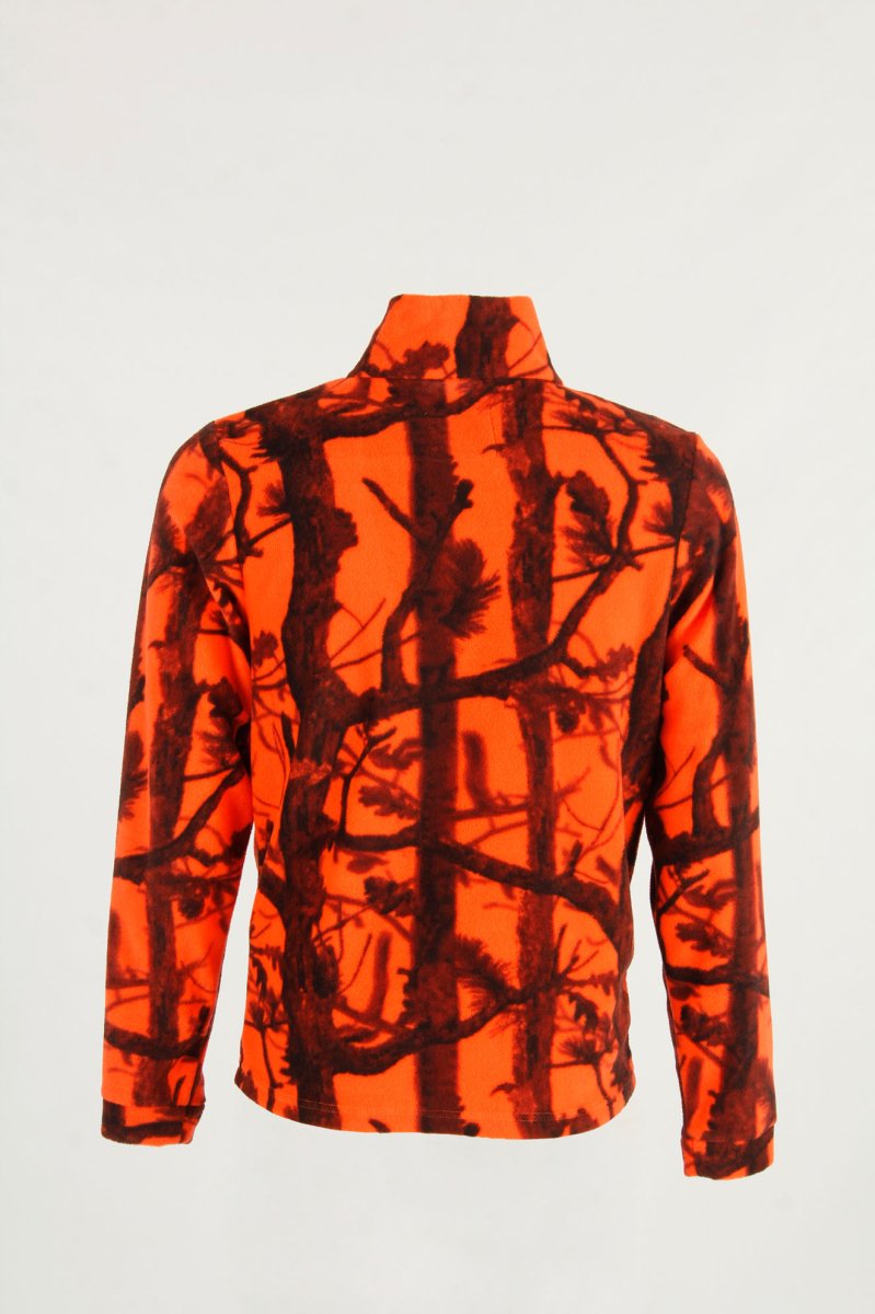 Maglia in caldo micropile antipilling RS Hunting J640 bosco fluo - immagine 4