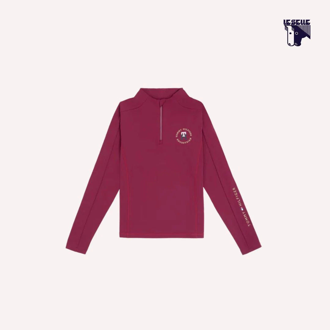 TRAINING TOP TOMMY HILFIGER MILO - BORDEAUX - immagine 7
