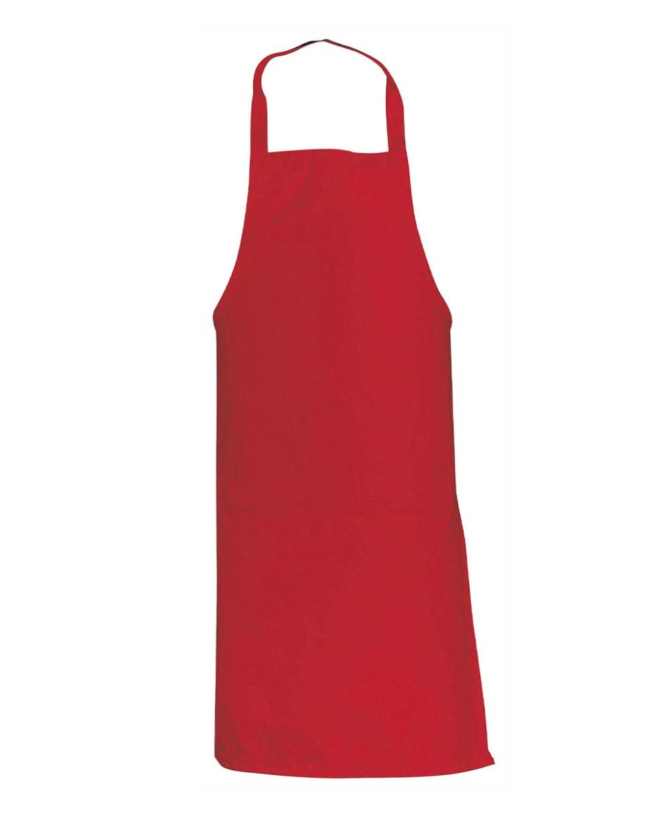 Grembiule rosso lungo class. due tasche - immagine 2