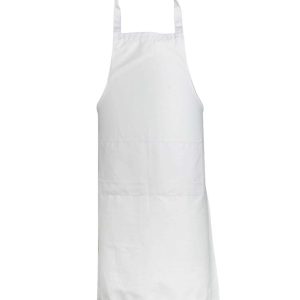 Grembiule bianco lungo class. due tasche