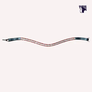 FRONTALINO SILVERLINE TACK - ROSSO/BIANCO