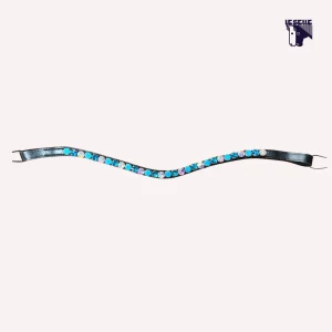 FRONTALINO SILVERLINE TACK - AZZURRO