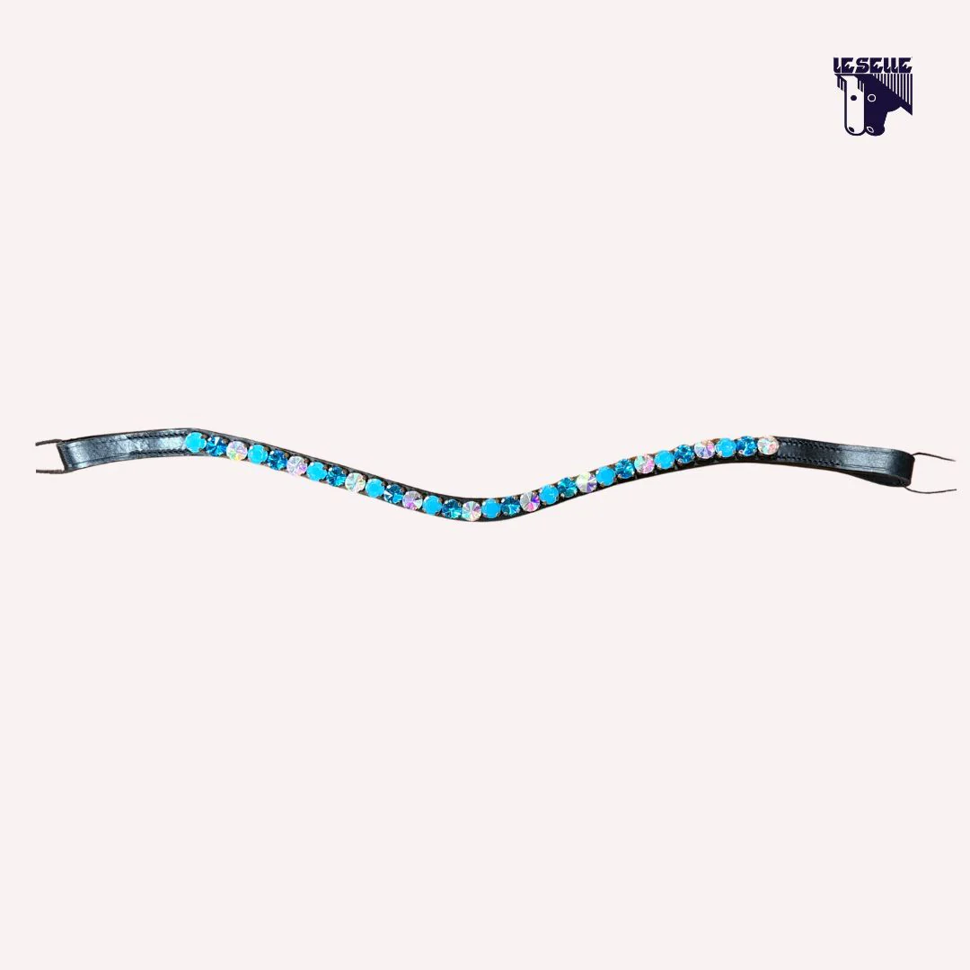 FRONTALINO SILVERLINE TACK - AZZURRO