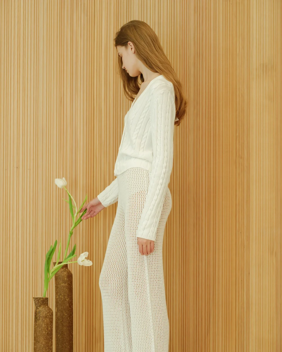 Fine Cotton Crochet Pants - immagine 3