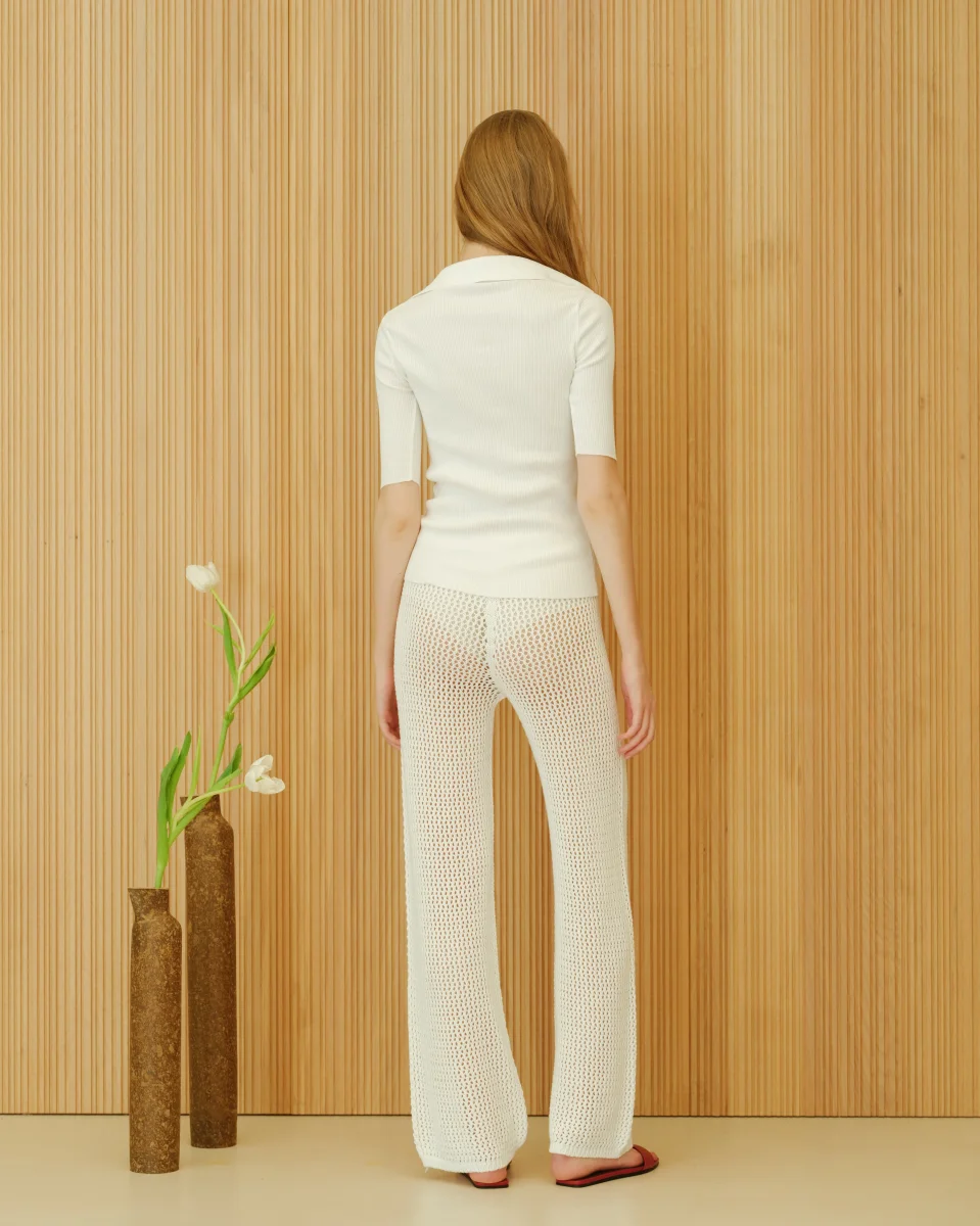 Fine Cotton Crochet Pants - immagine 6