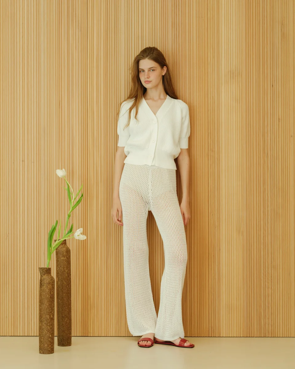 Fine Cotton Crochet Pants - immagine 8