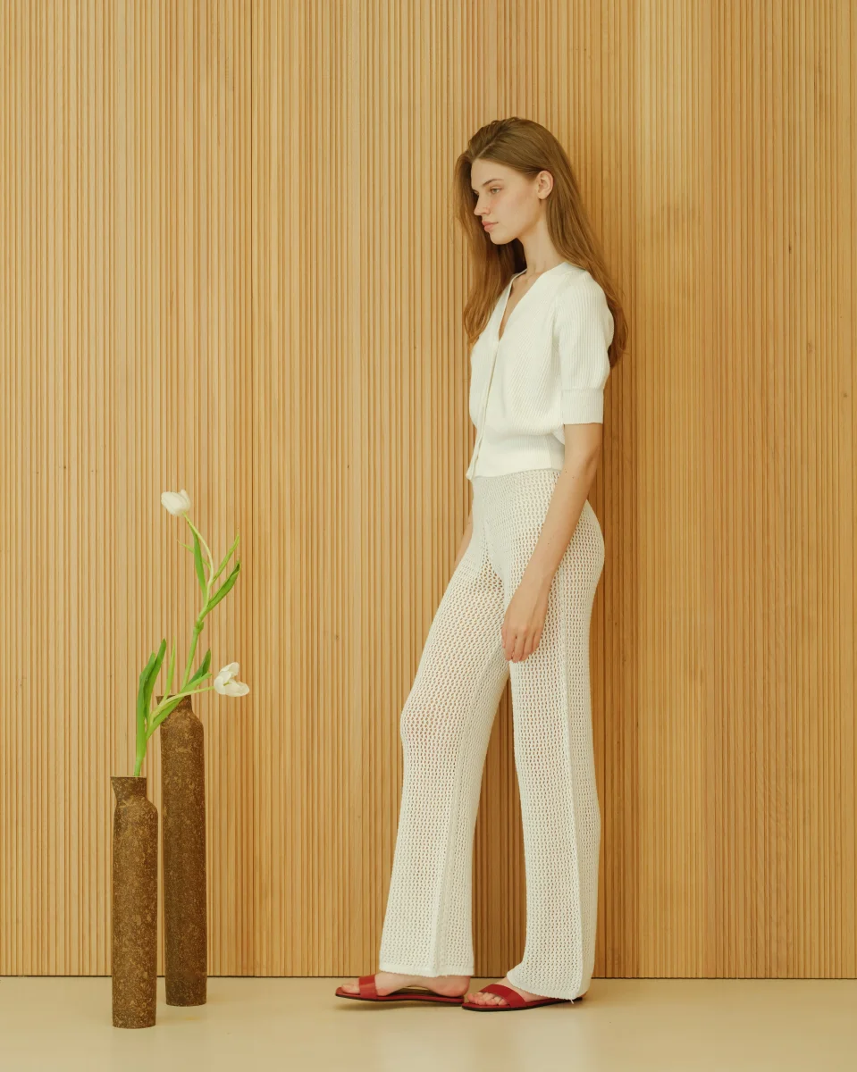 Fine Cotton Crochet Pants - immagine 4