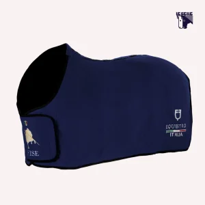 COPERTA IN PILE EQUESTRO X FISE - BLU