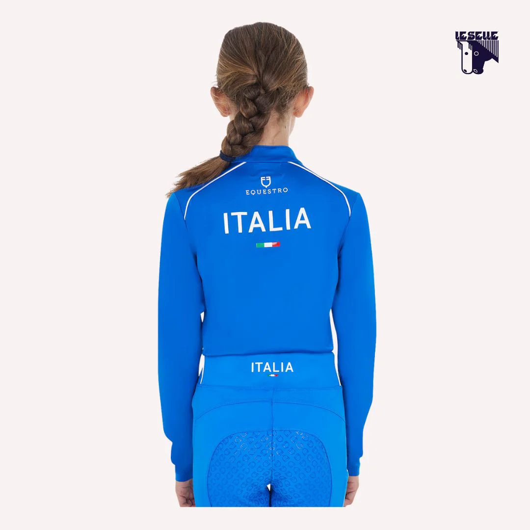 TRAINING TOP EQUESTRO X FISE MANICA LUNGA - ROYAL - immagine 3