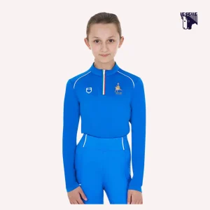 TRAINING TOP EQUESTRO X FISE MANICA LUNGA - ROYAL