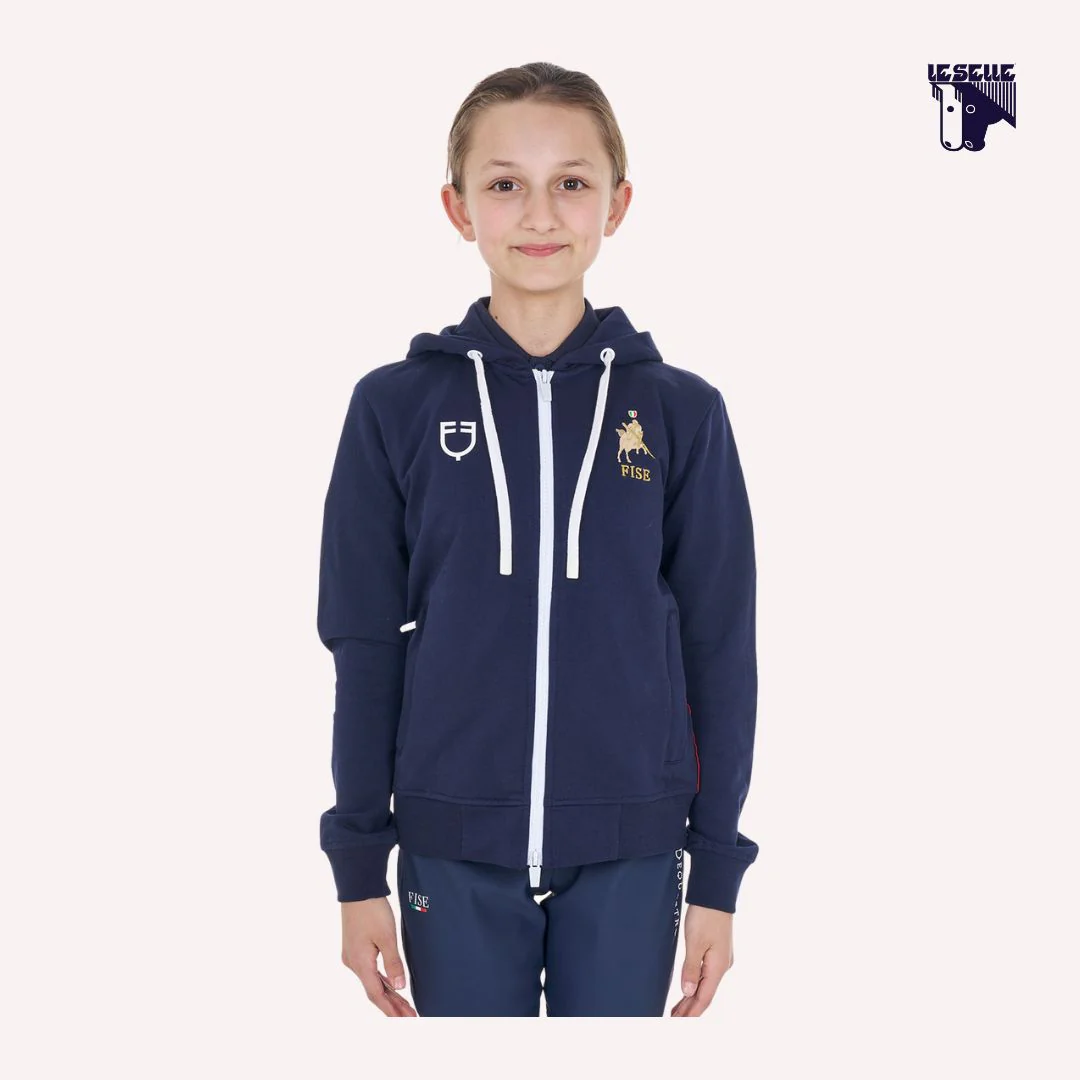 FELPA EQUESTRO X FISE - BLU - immagine 2