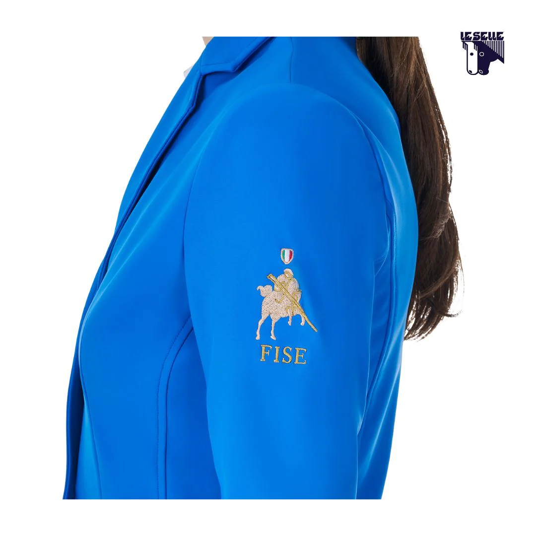 GIACCA DA CONCORSO EQUESTRO X FISE - AZZURRO SAVOIA - immagine 4