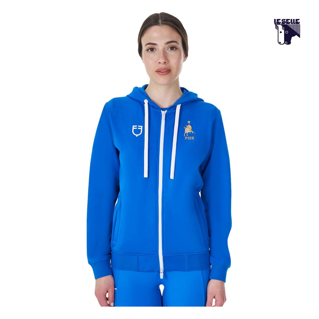 FELPA EQUESTRO X FISE - AZZURRO SAVOIA