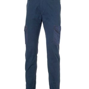 Pantalone STRETCH lycra blu con tasconi