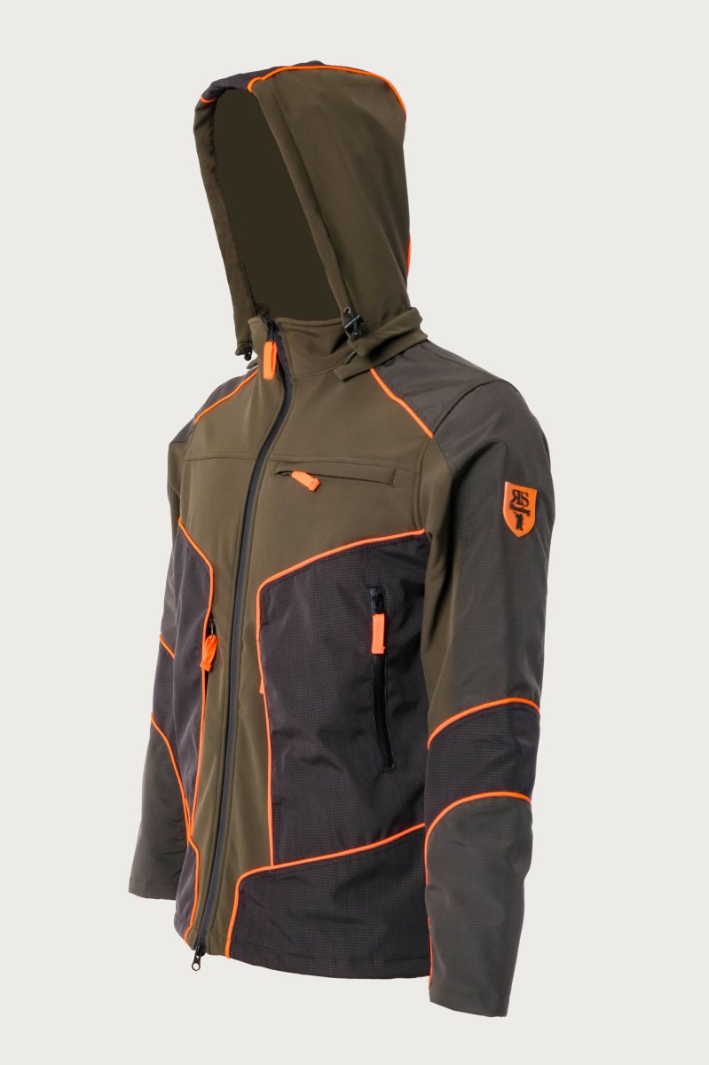 Giacca in softshell arancione alta visibilità RS Hunting LV153 - immagine 3