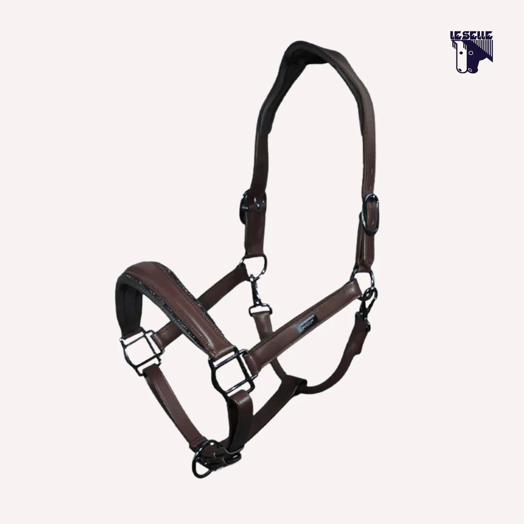 CAVEZZA IN CUOIO EQUESTRIAN STOCKHOLM - MARRONE