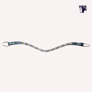 FRONTALINO SILVERLINE TACK - ROSA/AZZURRO/BEIGE