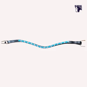 FRONTALINO SILVERLINE TACK - AZZURRO