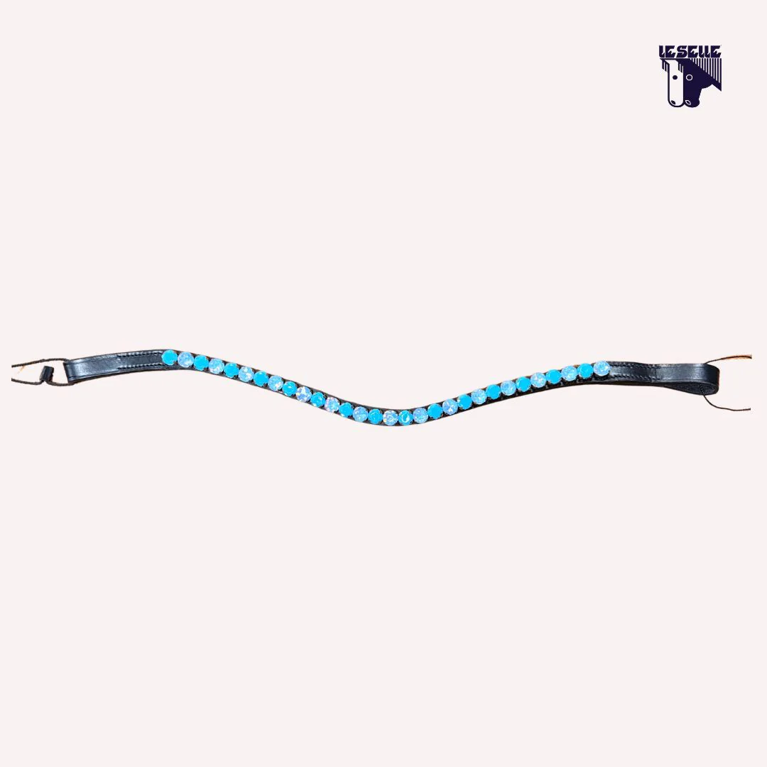 FRONTALINO SILVERLINE TACK - AZZURRO