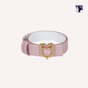 CINTURA DOUBLE FACE EQUESTRO - BIANCO/ROSA