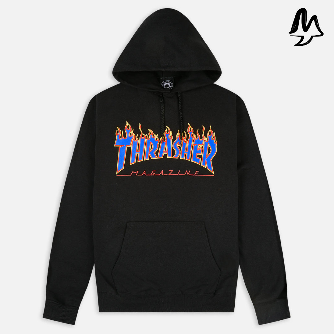 Felpa THRASHER Flame logo - immagine 2