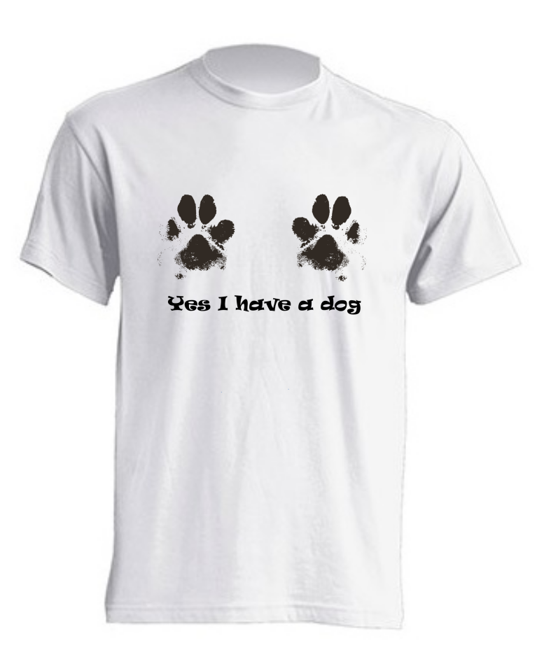 T-Shirt simpatica unisex “Si ho un cane” - immagine 2