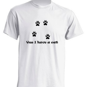 T-Shirt simpatica unisex “Si ho un gatto”