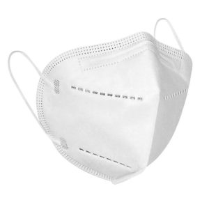 Mascherina pieghevole senza valvola FFP2 bianca