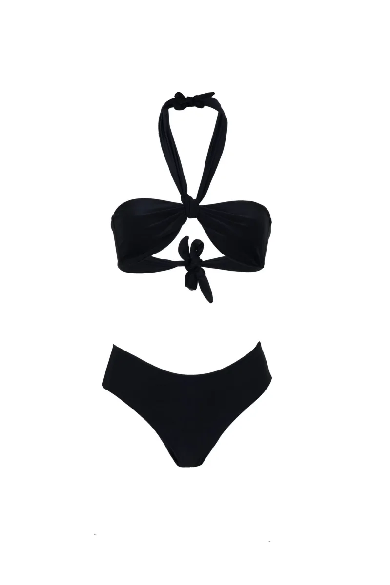 Bikini sartoriale Fascia col. Nero Matt - immagine 3