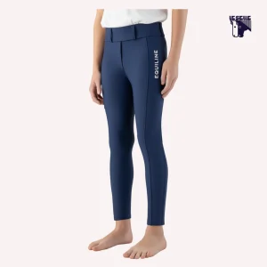 LEGGINGS UNISEX EQUILINE CUNIX - NAVY PEONY