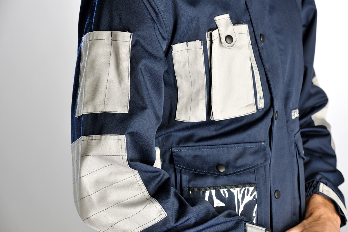 GIUBBETTO ARIA SJ BLU/GRIGIO NEW - immagine 4