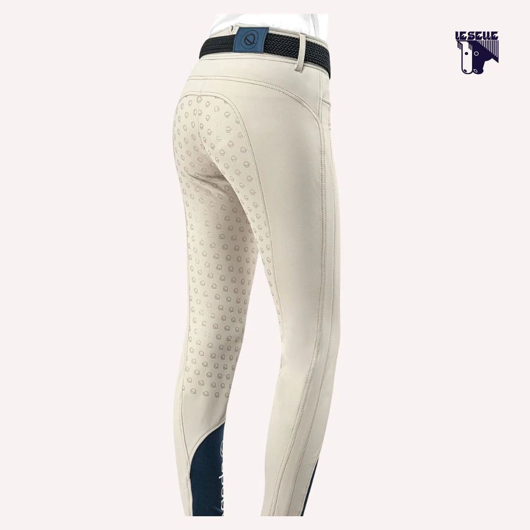 PANTALONI EQODE A VITA ALTA DARCEY - BEIGE - immagine 3