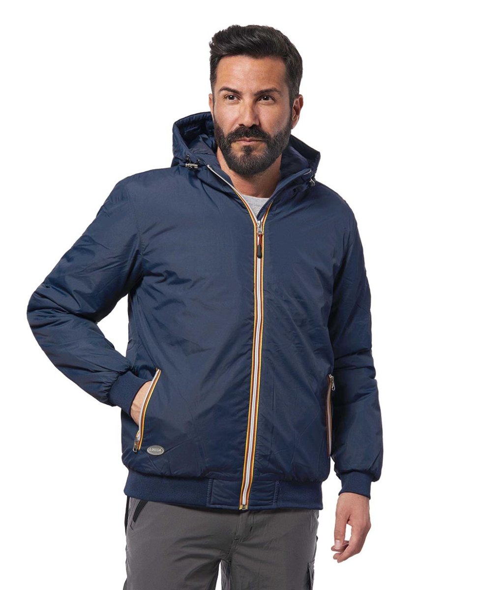 Giubbino in nylon blu - immagine 2